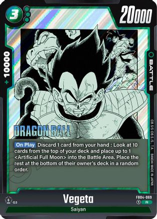 Vegeta - FB04-069 (FB04-069) - Manga Booster 01 Holofoil