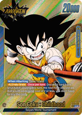 Son Goku : Childhood - FB06-025 (Gold) (FB06-025) - Manga Booster 01 Holofoil