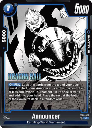 Announcer (FB06-026) - Manga Booster 01
