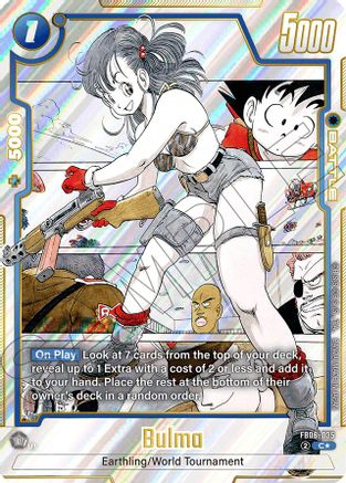 Bulma - FB06-035 (Alternate Art) (FB06-035) - Manga Booster 01 Holofoil
