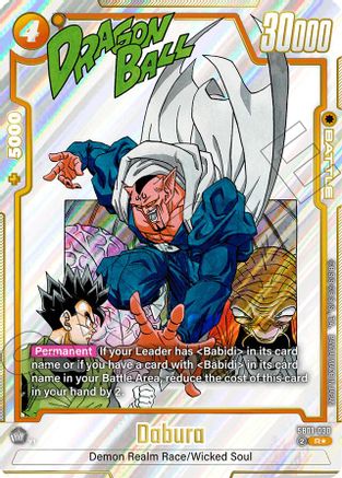 Dabura (Alternate Art) (SB01-030) - Manga Booster 01 Holofoil
