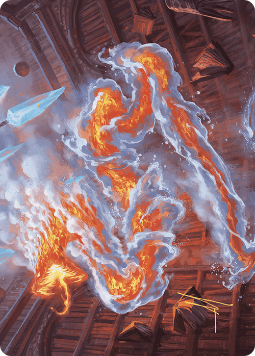 Scalding Viper // Scalding Viper (AWOE-041) - Wilds of Eldraine Art Series (Borderless)