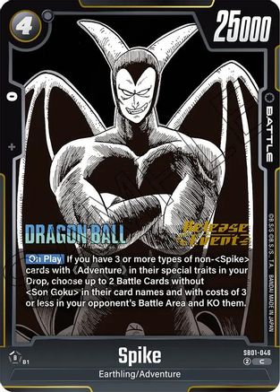 Spike (SB01-046) - Manga Booster 01 Release Event Cards
