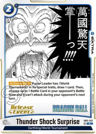 Thunder Shock Surprise (SB01-022) - Manga Booster 01 Release Event Cards