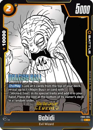 Babidi (FB03-084) - Manga Booster 01 Release Event Cards