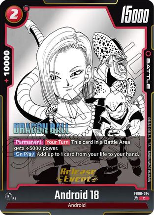Android 18 - FB06-014 (FB06-014) - Manga Booster 01 Release Event Cards