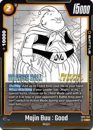 Majin Buu : Good - SB01-042 (SB01-042) - Manga Booster 01 Release Event Cards