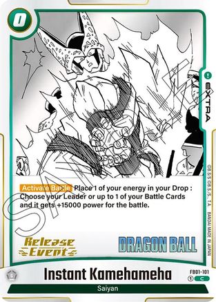 Instant Kamehameha (FB01-101) - Manga Booster 01 Release Event Cards