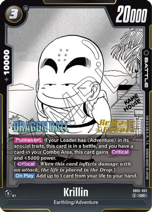 Krillin - SB01-051 (SB01-051) - Manga Booster 01 Release Event Cards