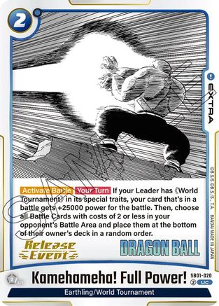 Kamehameha! Full Power! (SB01-020) - Manga Booster 01 Release Event Cards