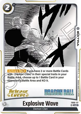 Explosive Wave (FB06-117) - Manga Booster 01 Release Event Cards