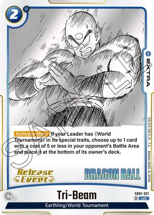 Tri-Beam (SB01-021) - Manga Booster 01 Release Event Cards