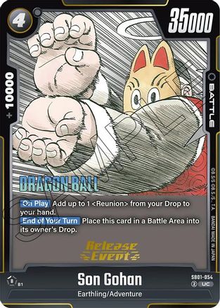 Son Gohan - SB01-054 (SB01-054) - Manga Booster 01 Release Event Cards