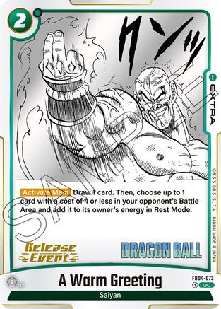 A Warm Greeting (FB04-073) - Manga Booster 01 Release Event Cards