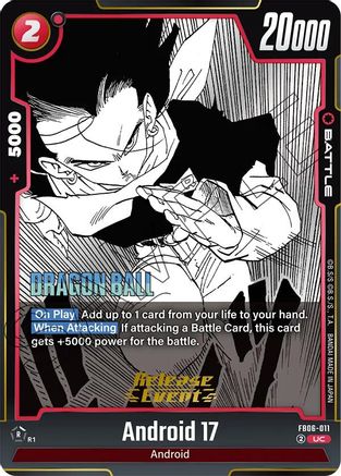 Android 17 - FB06-011 (FB06-011) - Manga Booster 01 Release Event Cards