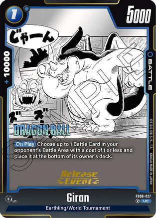 Giran (FB06-027) - Manga Booster 01 Release Event Cards