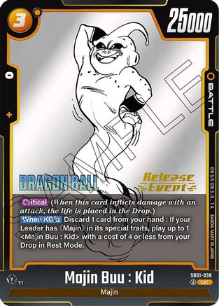 Majin Buu : Kid - SB01-038 (SB01-038) - Manga Booster 01 Release Event Cards