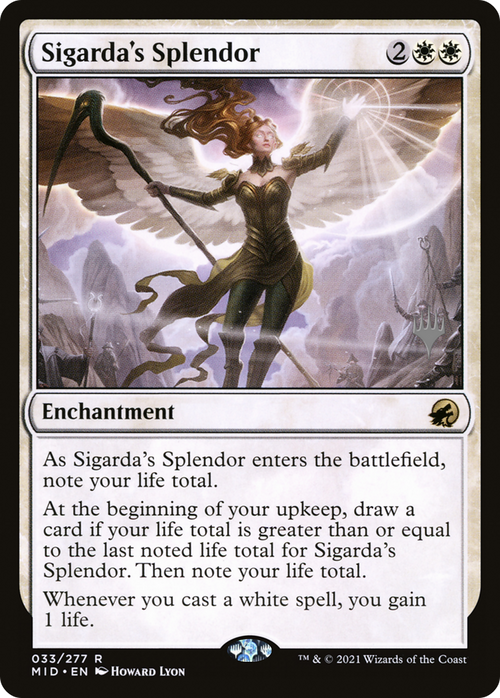 Sigarda's Splendor (PPMID-33P) - Innistrad: Midnight Hunt Promos