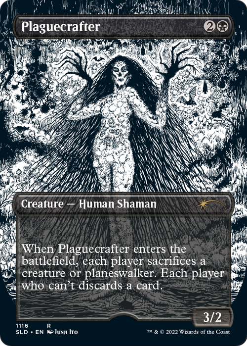 Plaguecrafter (Borderless) (SLD-1116) - Secret Lair Drop (Borderless) Etched Foil