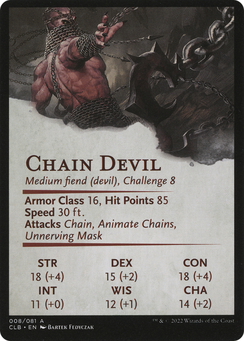 Chain Devil // Chain Devil (ACLB-008) - Battle for Baldur's Gate Art Series (Borderless)
