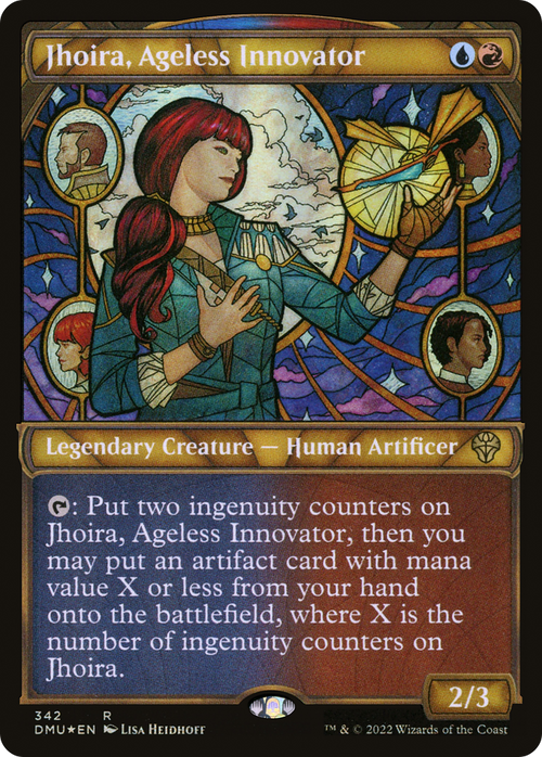 Jhoira, Ageless Innovator (Textured Foil) (DMU-342) - Dominaria United: (Showcase) Foil