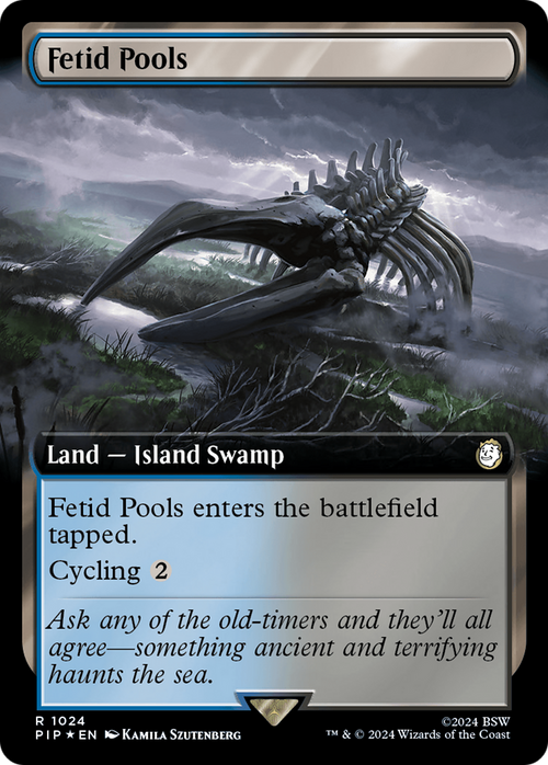 Fetid Pools (Extended Art) (Surge Foil) (PIP-1024) - Fallout: (Extended Art) Foil