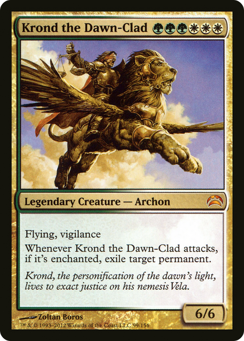 Krond the Dawn-Clad (PC2-099) - Planechase 2012 Foil
