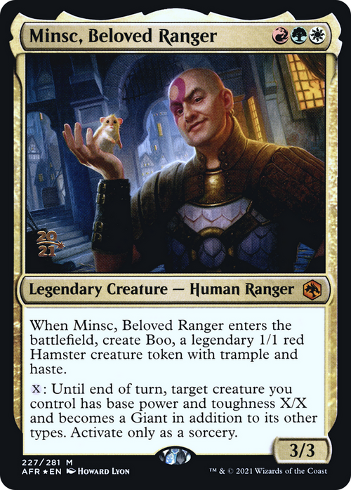 Minsc, Beloved Ranger (PRE-227S) - Adventures in the Forgotten Realms Promos Foil
