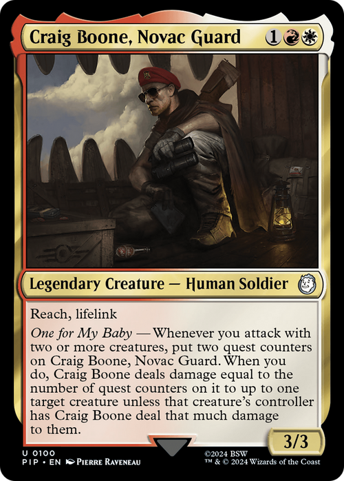Craig Boone, Novac Guard (PIP-100) - Fallout