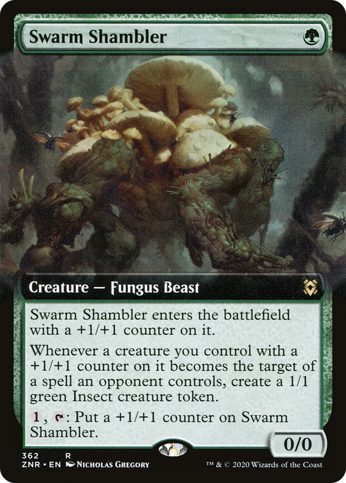 Swarm Shambler (Extended Art) (ZNR-362) - Zendikar Rising: (Extended Art) Foil