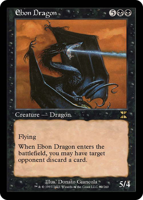 Ebon Dragon (ME4-080) - Masters Edition IV Foil