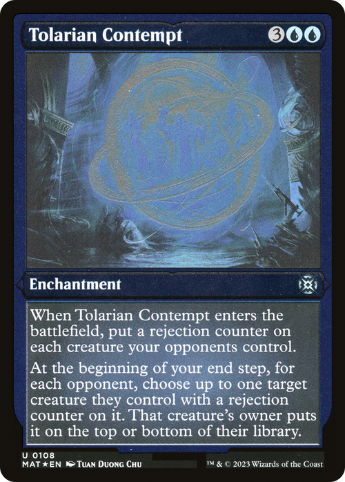 Tolarian Contempt (Foil Etched) (MAT-108) - March of the Machine: The Aftermath Foil