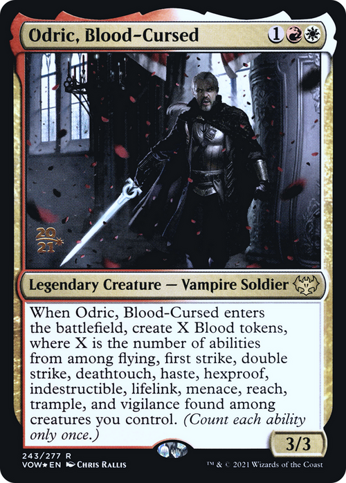 Odric, Blood-Cursed (PRE-243) - Innistrad: Crimson Vow Promos Foil
