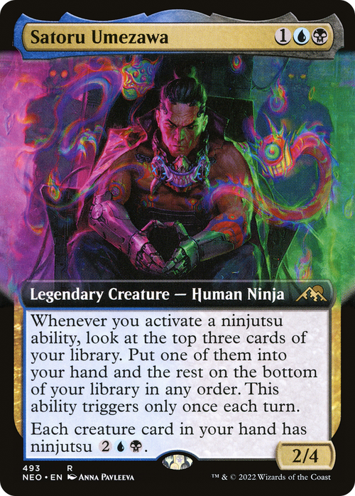 Satoru Umezawa (Extended Art) (NEO-493) - Kamigawa: Neon Dynasty: (Extended Art)