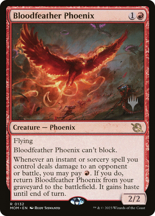 Bloodfeather Phoenix (PPMOM-132) - March of the Machine Promos