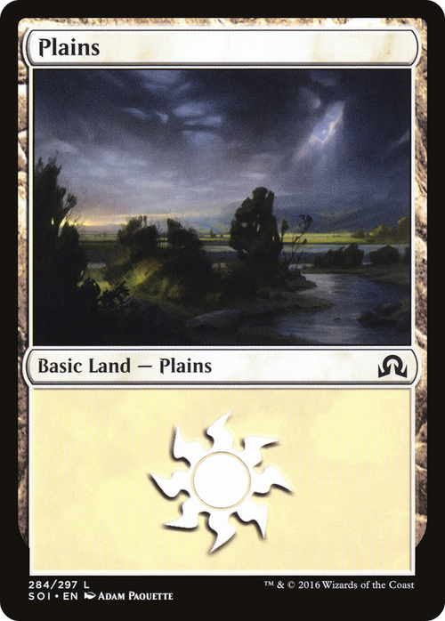 Plains (284) (SOI-284) - Shadows over Innistrad Foil