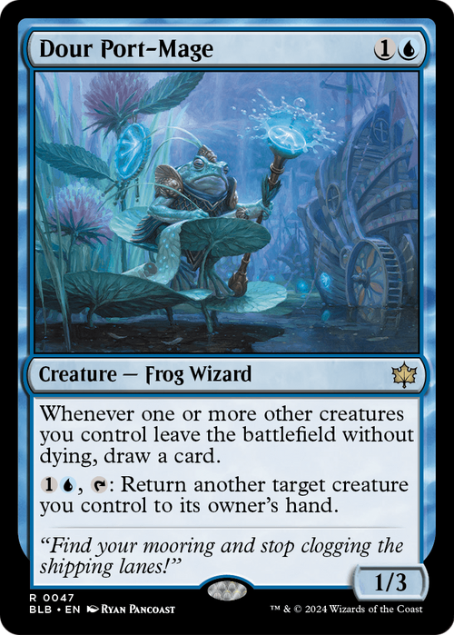 Dour Port-Mage (BLB-047) - Bloomburrow Foil