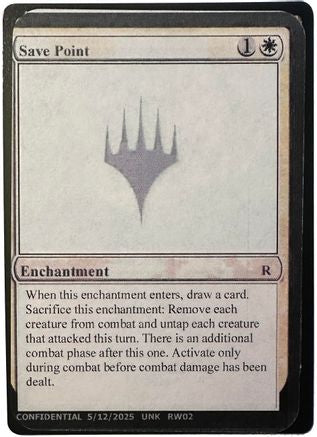 Save Point (-) - Un-Known Event Playtest Cards