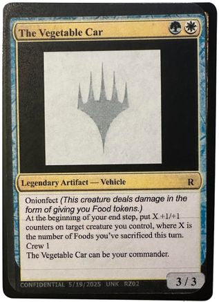 The Vegetable Car (-) - Un-Known Event Playtest Cards