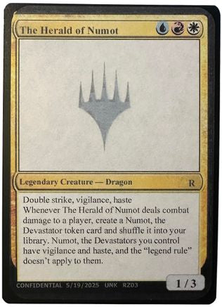 The Herald of Numot (-) - Un-Known Event Playtest Cards