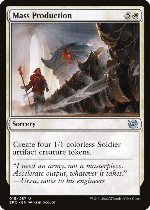 Mass Production (BRO-015) - The Brothers' War Foil
