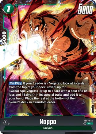 Nappa (Limited Pack 02) (SB01-024) - Tournament and Championship Promos