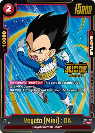 Vegeta (Mini) : DA (Judge Pack (Event Judge) 04) (FB05-018) - Tournament and Championship Promos Holofoil