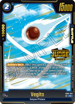 Vegito (Judge Pack (Event Judge) 04) (FB05-041) - Tournament and Championship Promos Holofoil
