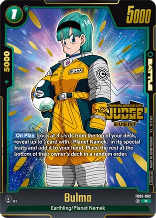 Bulma (Judge Pack (Event Judge) 04) (FB05-062) - Tournament and Championship Promos Holofoil