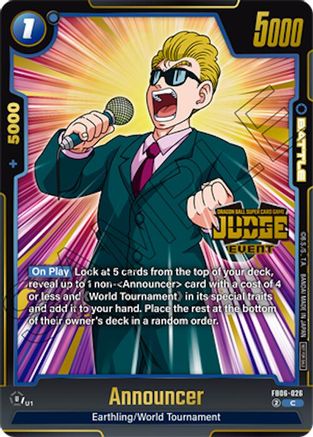Announcer (Judge Pack (Event Judge) 04) (FB06-026) - Tournament and Championship Promos Holofoil