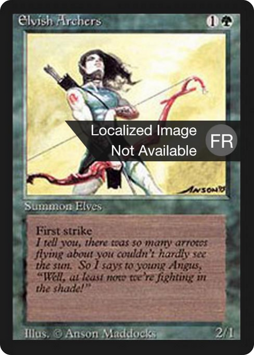 Elvish Archers (FBB-) - Foreign Black Border