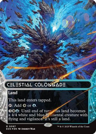 Celestial Colonnade (0097) (Borderless) (Galaxy Foil) (EOS-097) - Edge of Eternities: Stellar Sights Foil