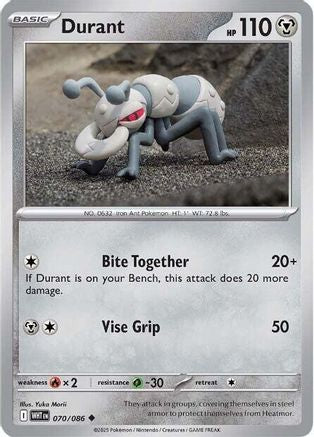 Durant 070  - Reverse Holofoil SV White Flare - Uncommon