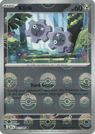 Klink (Poke Ball Pattern) 061  - Holofoil SV Black Bolt - Common